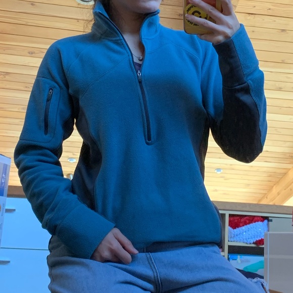 Columbia teal fleece sweater - Picture 6 of 6